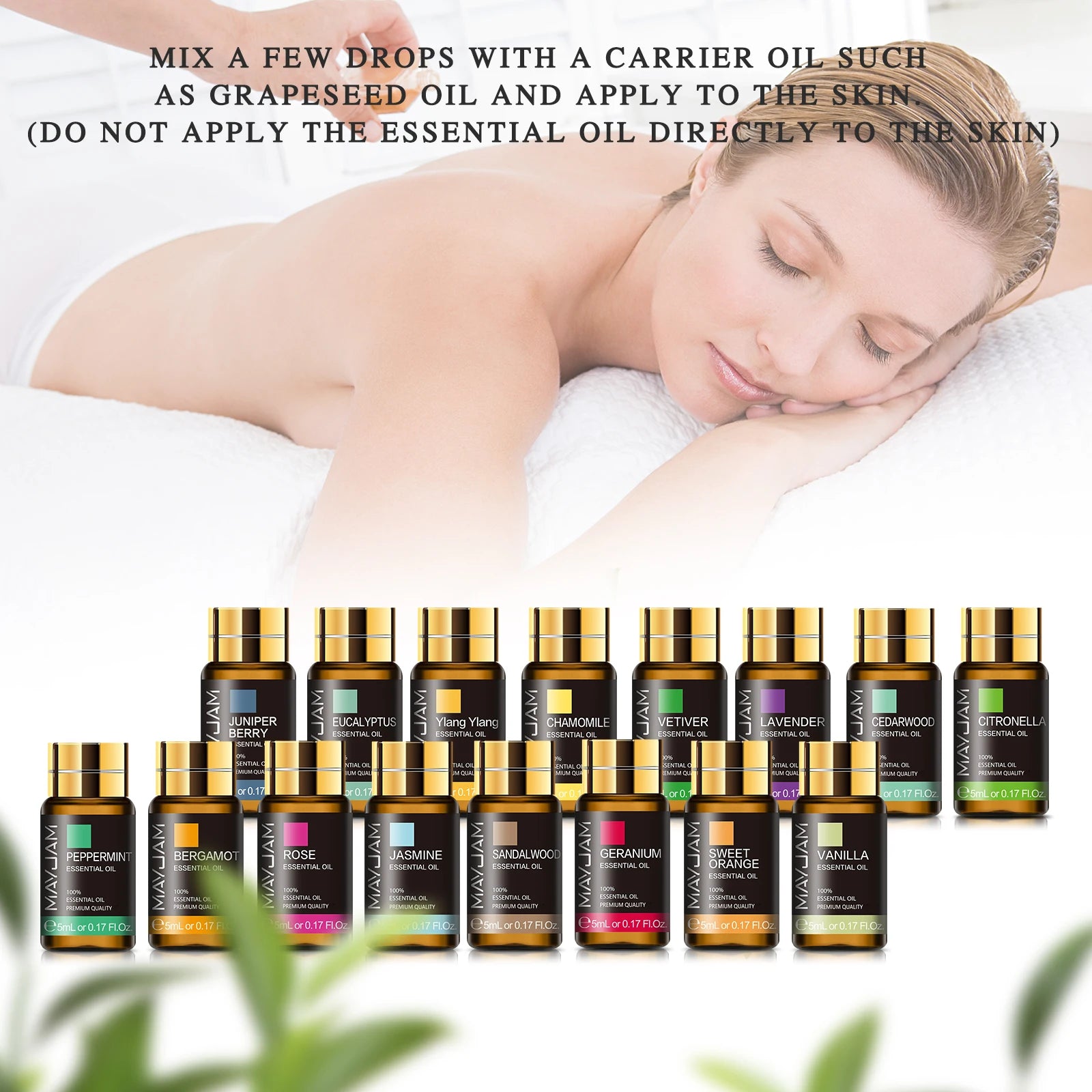 28Pcs Pure Natural Essential Oils Gift Set